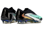 Phantom GX III Elite Double-Layer Waterproof Fish Silk Full Knit FG Soccer Shoes - Silver/Turquoise Blue/Black