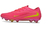 Phantom GX III Elite Double-Layer Waterproof Fish Silk Full Knit FG Soccer Shoes - Trendy Pink/Green
