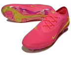 Phantom GX III Elite Double-Layer Waterproof Fish Silk Full Knit FG Soccer Shoes - Trendy Pink/Green