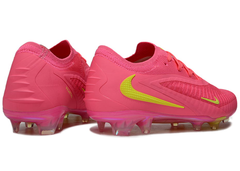 Phantom GX III Elite Double-Layer Waterproof Fish Silk Full Knit FG Soccer Shoes - Trendy Pink/Green