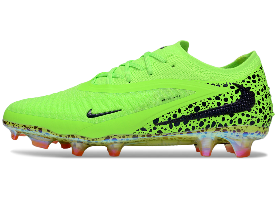 Phantom GX III Elite Double-Layer Waterproof Fish Silk Full Knit FG Soccer Shoes - Volt Green/Black/Blue