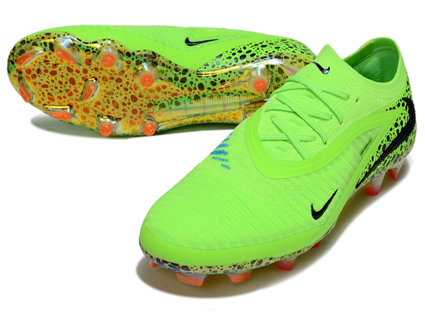 Phantom GX III Elite Double-Layer Waterproof Fish Silk Full Knit FG Soccer Shoes - Volt Green/Black/Blue