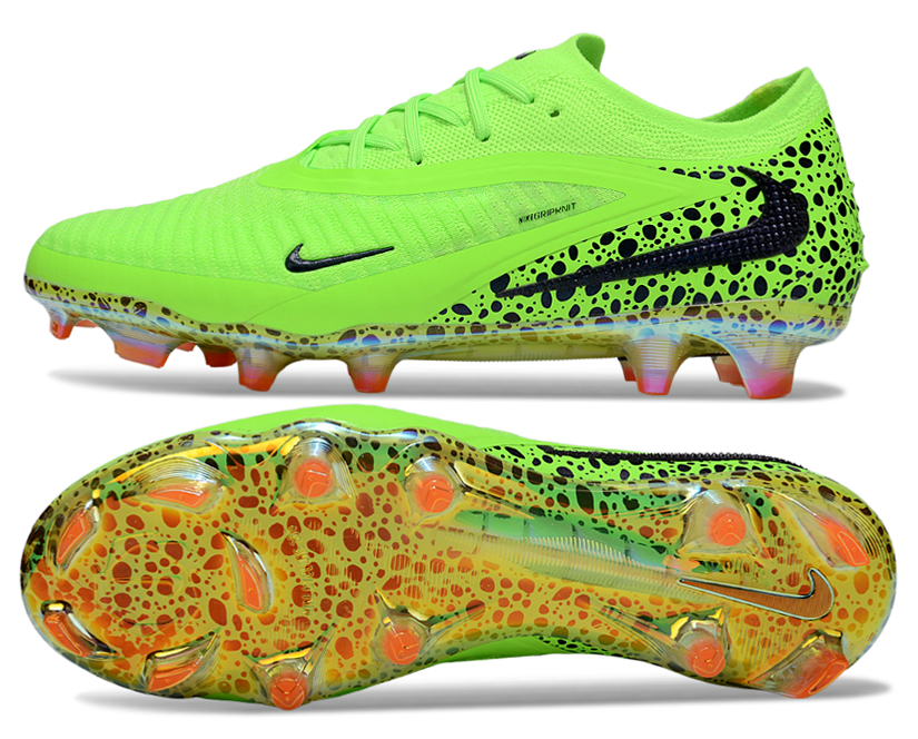 Phantom GX III Elite Double-Layer Waterproof Fish Silk Full Knit FG Soccer Shoes - Volt Green/Black/Blue