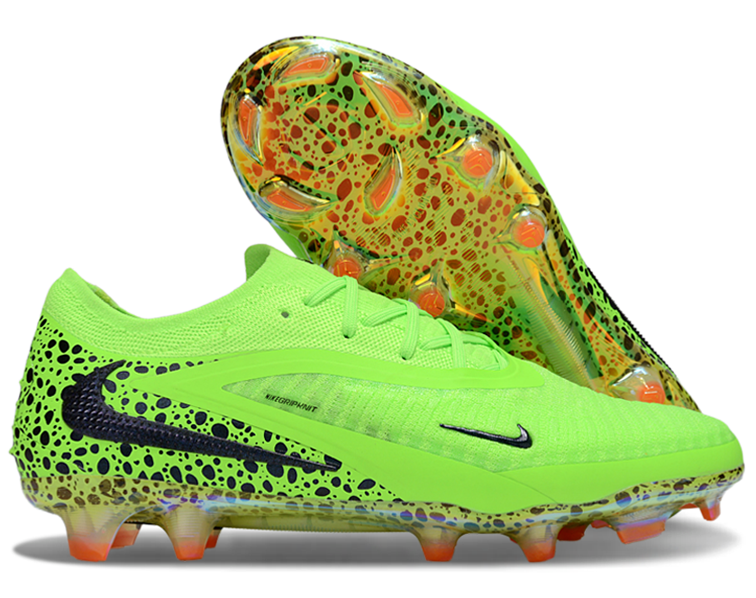 Phantom GX III Elite Double-Layer Waterproof Fish Silk Full Knit FG Soccer Shoes - Volt Green/Black/Blue