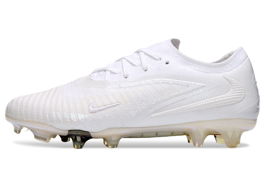 Phantom GX III Elite Double-Layer Waterproof Fish Silk Full Knit FG Soccer Shoes - White