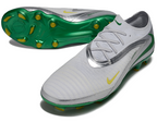 Phantom GX III Elite Double-Layer Waterproof Fish Silk Full Knit FG Soccer Shoes - White/Green/Silver