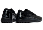 Phantom GX III Elite Double-Layer Waterproof Fishwire Full Knit Grass Stud TF Soccer Shoes - Black