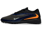 Phantom GX III Elite Double-Layer Waterproof Fishwire Full Knit Grass Stud TF Soccer Shoes - Black/Blue/Orange