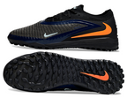 Phantom GX III Elite Double-Layer Waterproof Fishwire Full Knit Grass Stud TF Soccer Shoes - Black/Blue/Orange