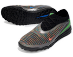 Phantom GX III Elite Double-Layer Waterproof Fishwire Full Knit Grass Stud TF Soccer Shoes - Black/Grey/Green