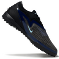 Phantom GX III Elite Double-Layer Waterproof Fishwire Full Knit Grass Stud TF Soccer Shoes - Black/Jade