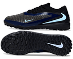 Phantom GX III Elite Double-Layer Waterproof Fishwire Full Knit Grass Stud TF Soccer Shoes - Black/Jade
