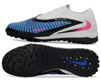 Phantom GX III Elite Double-Layer Waterproof Fishwire Full Knit Grass Stud TF Soccer Shoes - Blue/White/Black/Pink