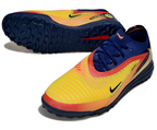 Phantom GX III Elite Double-Layer Waterproof Fishwire Full Knit Grass Stud TF Soccer Shoes - Laser Orange/Blue Void/Red/Yellow