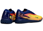 Phantom GX III Elite Double-Layer Waterproof Fishwire Full Knit Grass Stud TF Soccer Shoes - Laser Orange/Blue Void/Red/Yellow