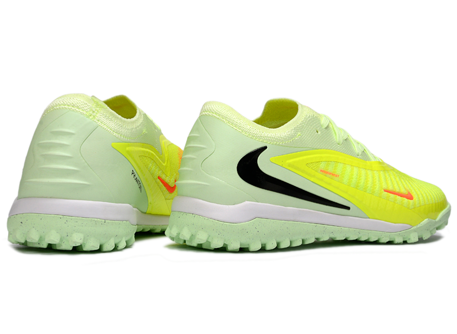Phantom GX III Elite Double-Layer Waterproof Fishwire Full Knit Grass Stud TF Soccer Shoes - Lime Green/Hyper Crimson/Black