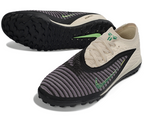Phantom GX III Elite Double-Layer Waterproof Fishwire Full Knit Grass Stud TF Soccer Shoes - Off White/Black/Green