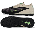 Phantom GX III Elite Double-Layer Waterproof Fishwire Full Knit Grass Stud TF Soccer Shoes - Off White/Black/Green