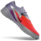 Phantom GX III Elite Double-Layer Waterproof Fishwire Full Knit Grass Stud TF Soccer Shoes - Red/Grey/Black/Silver