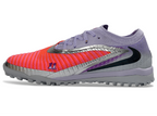 Phantom GX III Elite Double-Layer Waterproof Fishwire Full Knit Grass Stud TF Soccer Shoes - Red/Grey/Black/Silver