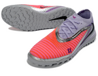 Phantom GX III Elite Double-Layer Waterproof Fishwire Full Knit Grass Stud TF Soccer Shoes - Red/Grey/Black/Silver