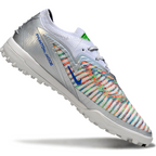 Phantom GX III Elite Double-Layer Waterproof Fishwire Full Knit Grass Stud TF Soccer Shoes - White/Green/Multicolor