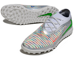 Phantom GX III Elite Double-Layer Waterproof Fishwire Full Knit Grass Stud TF Soccer Shoes - White/Green/Multicolor