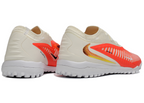 Phantom GX III Elite Double-Layer Waterproof Fishwire Full Knit Grass Stud TF Soccer Shoes - White/Orange/Gold