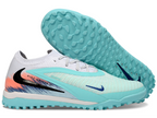 Phantom GX III Elite Double-Layer Waterproof Fishwire Full Knit Grass Stud TF Soccer Shoes - White/Pistachio Frost/Hyper Orange