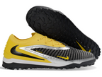 Phantom GX III Elite Double-Layer Waterproof Fishwire Full Knit Grass Stud TF Soccer Shoes - Yellow/Black/Silver