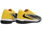 Phantom GX III Elite Double-Layer Waterproof Fishwire Full Knit Grass Stud TF Soccer Shoes - Yellow/Black/Silver