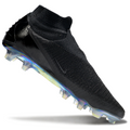 Phantom GX III Elite High-Top Double-Layer Waterproof Fish Silk Full Knit FG Soccer Shoes - Black