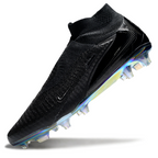 Phantom GX III Elite High-Top Double-Layer Waterproof Fish Silk Full Knit FG Soccer Shoes - Black
