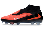 Phantom GX III Elite High-Top Double-Layer Waterproof Fish Silk Full Knit FG Soccer Shoes - Black/Orange