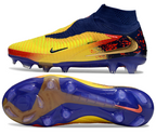 Phantom GX III Elite High-Top Double-Layer Waterproof Fish Silk Full Knit FG Soccer Shoes - Laser Orange/Blue Void/Red/Yellow