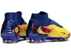 Phantom GX III Elite High-Top Double-Layer Waterproof Fish Silk Full Knit FG Soccer Shoes - Laser Orange/Blue Void/Red/Yellow