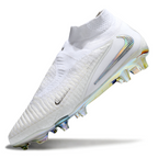 Phantom GX III Elite High-Top Double-Layer Waterproof Fish Silk Full Knit FG Soccer Shoes - White