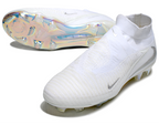 Phantom GX III Elite High-Top Double-Layer Waterproof Fish Silk Full Knit FG Soccer Shoes - White
