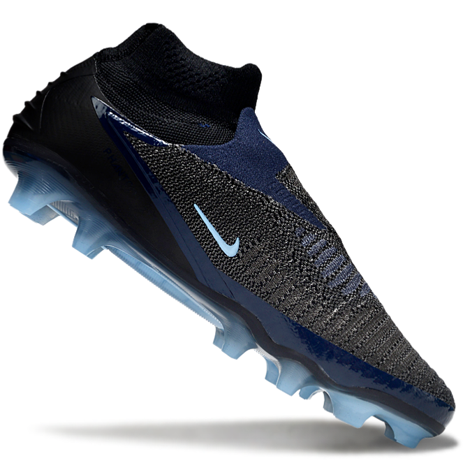 Phantom GX III Elite High-Top with Double-Layer Waterproof Fish Silk Full Knit FG Soccer Shoes - Black/Jade