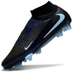 Phantom GX III Elite High-Top with Double-Layer Waterproof Fish Silk Full Knit FG Soccer Shoes - Black/Jade