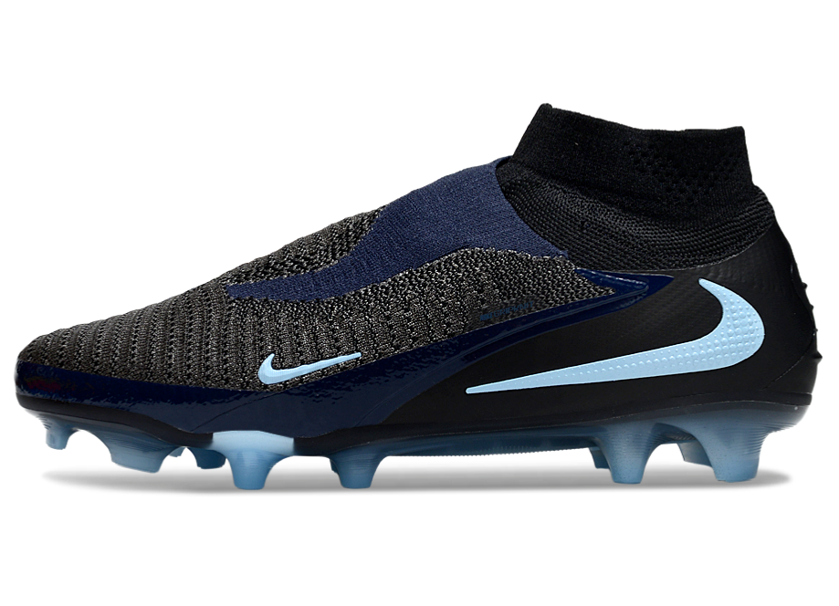 Phantom GX III Elite High-Top with Double-Layer Waterproof Fish Silk Full Knit FG Soccer Shoes - Black/Jade