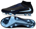 Phantom GX III Elite High-Top with Double-Layer Waterproof Fish Silk Full Knit FG Soccer Shoes - Black/Jade
