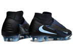 Phantom GX III Elite High-Top with Double-Layer Waterproof Fish Silk Full Knit FG Soccer Shoes - Black/Jade