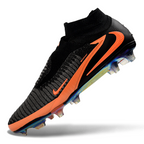 Phantom GX III Elite High-Top with Double-Layer Waterproof Fish Silk Full Knit FG Soccer Shoes - Black/Orange