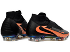 Phantom GX III Elite High-Top with Double-Layer Waterproof Fish Silk Full Knit FG Soccer Shoes - Black/Orange