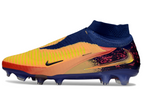 Phantom GX III Elite High-Top with Double-Layer Waterproof Fish Silk Full Knit FG Soccer Shoes - Laser Orange/Blue Void/Red/Yellow