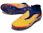 Phantom GX III Elite High-Top with Double-Layer Waterproof Fish Silk Full Knit FG Soccer Shoes - Laser Orange/Blue Void/Red/Yellow