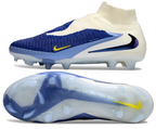 Phantom GX III Elite High-Top with Double-Layer Waterproof Fish Silk Full Knit FG Soccer Shoes - Royal Blue/Light Blue/White/Black