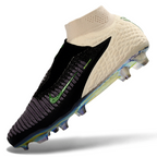 Phantom GX III Elite High-Top with Double-Layer Waterproof Fish Silk Full Knit FG Soccer Shoes - White/Black/Green