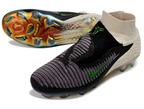 Phantom GX III Elite High-Top with Double-Layer Waterproof Fish Silk Full Knit FG Soccer Shoes - White/Black/Green